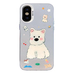 Custodia ibrida in PC e TPU con motivo per iPhone X XS