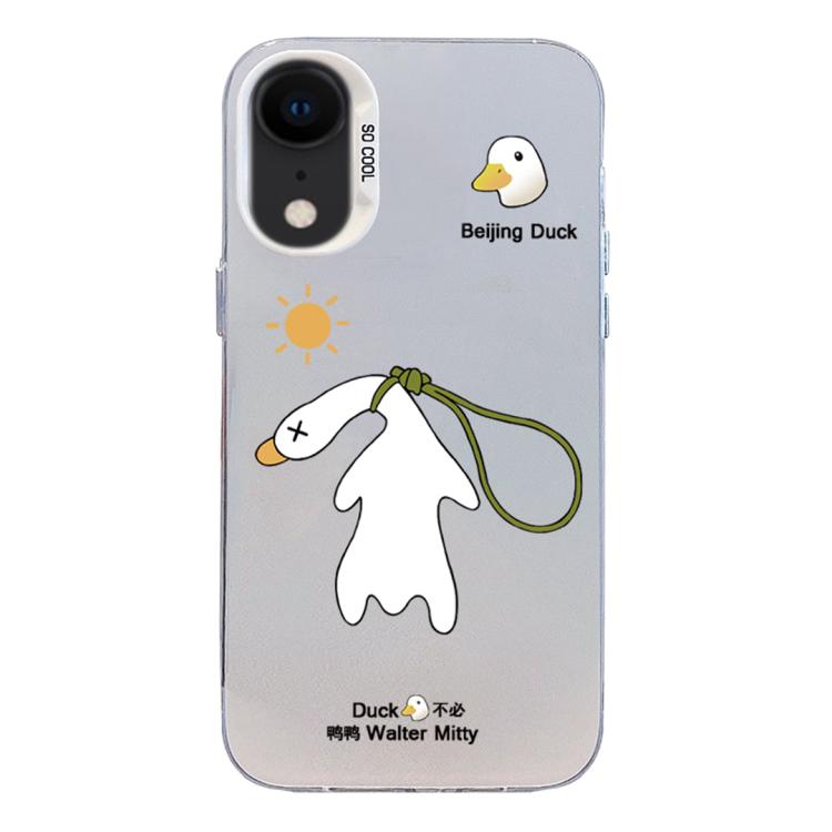 Custodia ibrida in PC e TPU con motivo per iPhone X XS
