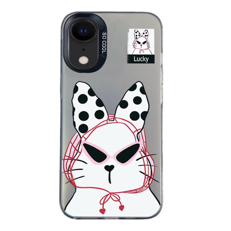 Custodia ibrida in PC e TPU con motivo per iPhone X XS