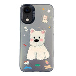 Custodia ibrida in PC e TPU con motivo per iPhone X XS