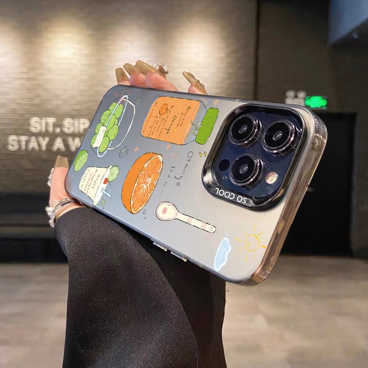 Custodia ibrida PC TPU con motivo per iPhone 12 Pro Max