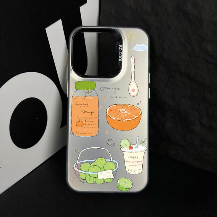 Custodia ibrida in PC e TPU con motivo per iPhone 15