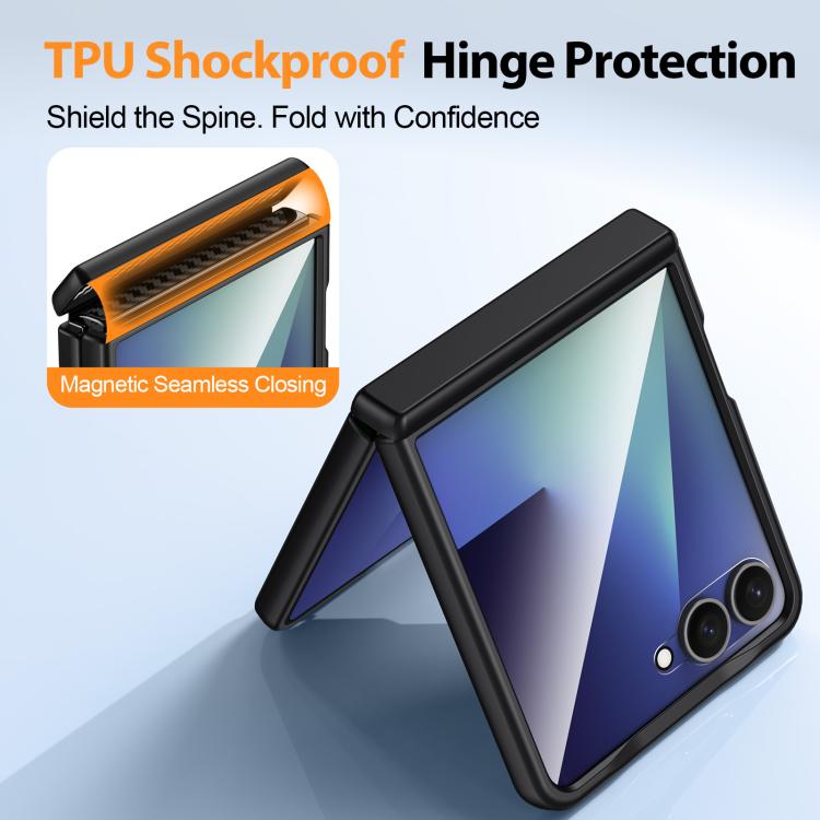 Custodia in similpelle PU con pellicola per Galaxy Z Flip7 5G