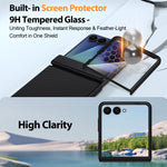 Custodia in similpelle PU con pellicola per Galaxy Z Flip7 5G
