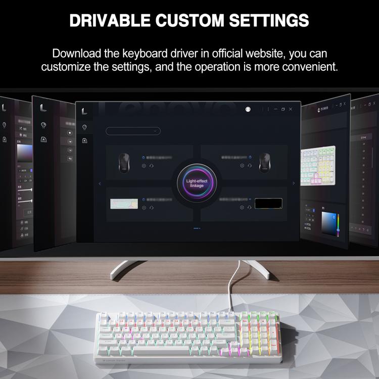 Tastiera meccanica cablata Lenovo GK10 RGB 98 tasti