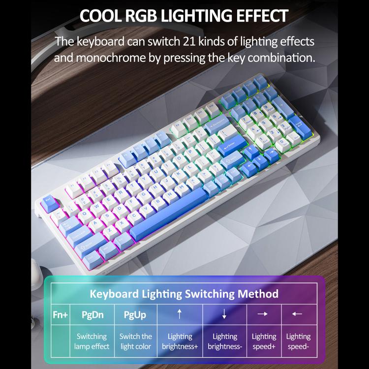 Tastiera meccanica wireless Lenovo GK10 RGB 98 tasti