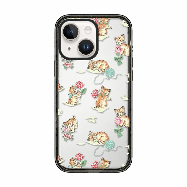 Custodia TPU trasparente con motivo animali per iPhone 14 Plus