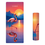 Tappetino yoga spesso antiscivolo doppia superficie 185x80 cm