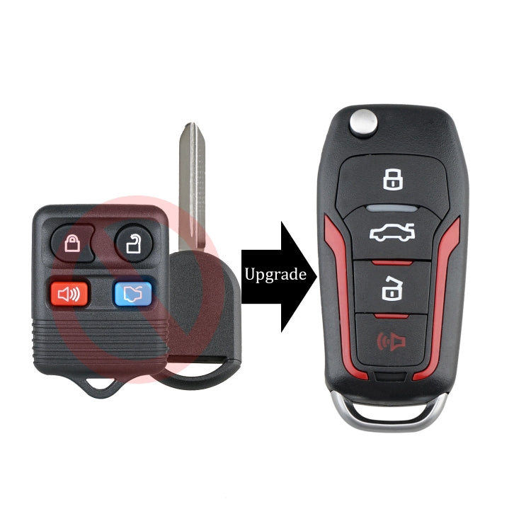 Chiave auto pieghevole 4 pulsanti 315MHz per Ford
