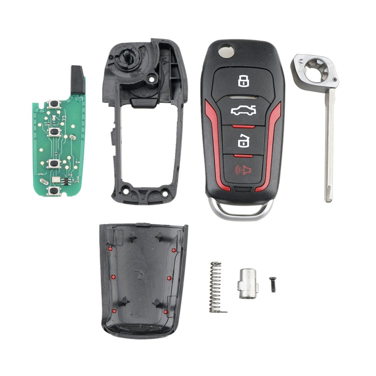 Chiave auto pieghevole 4 pulsanti 315MHz per Ford
