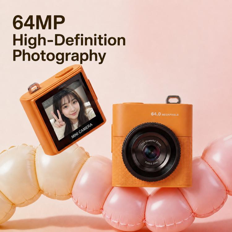 Mini fotocamera digitale tascabile HD S5 6400PX con schermo LCD da 1,4 pollici.