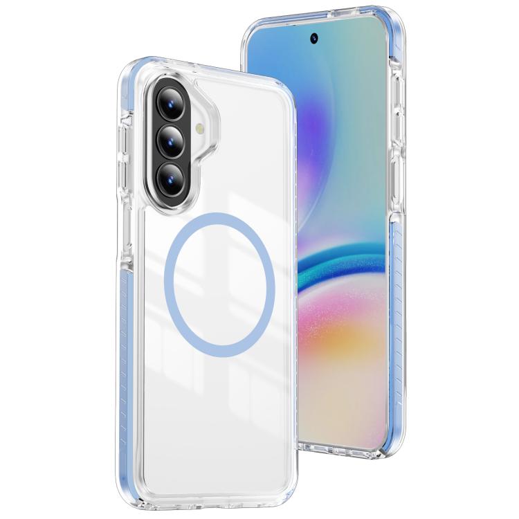 Custodia Crystal Shield trasparente magnetica in acrilico e TPU per Galaxy A57 e