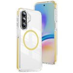 Custodia Crystal Shield trasparente magnetica in acrilico e TPU per Galaxy A57 e