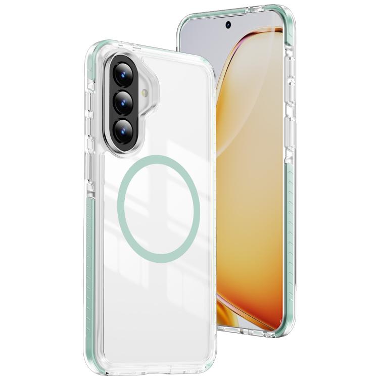 Custodia Crystal Shield trasparente magnetica in acrilico e TPU per Galaxy A57 e