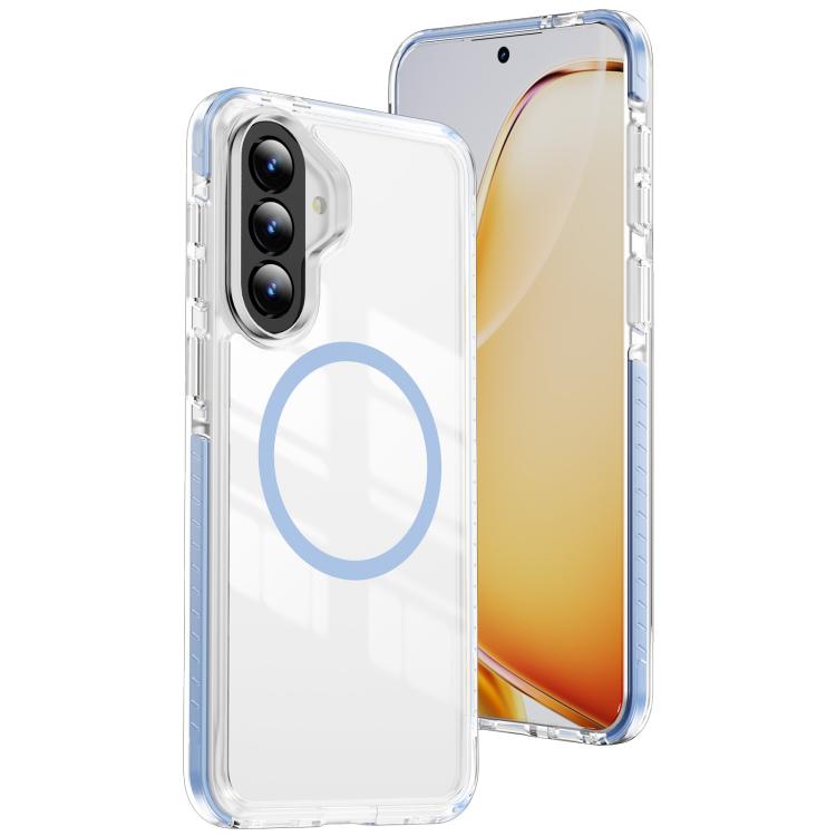 Custodia Crystal Shield trasparente magnetica in acrilico e TPU per Galaxy A57 e