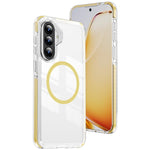 Custodia Crystal Shield trasparente magnetica in acrilico e TPU per Galaxy A57 e