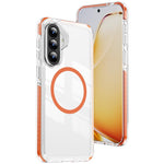 Custodia Crystal Shield trasparente magnetica in acrilico e TPU per Galaxy A57 e
