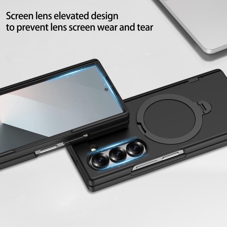 Custodia per telefono in PC con cerniera girevole a 360° per Galaxy Z Fold6