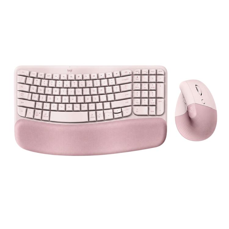 Set tastiera e mouse wireless ergonomico Logitech Wave