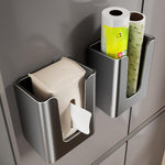 Porta fazzoletti magnetico da parete in acciaio