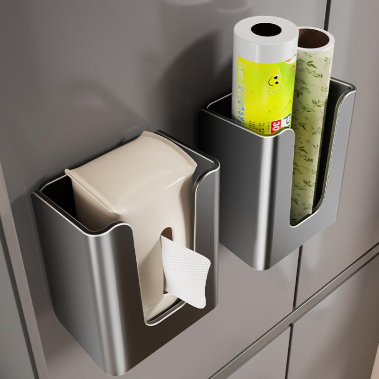 Porta fazzoletti magnetico da parete in acciaio
