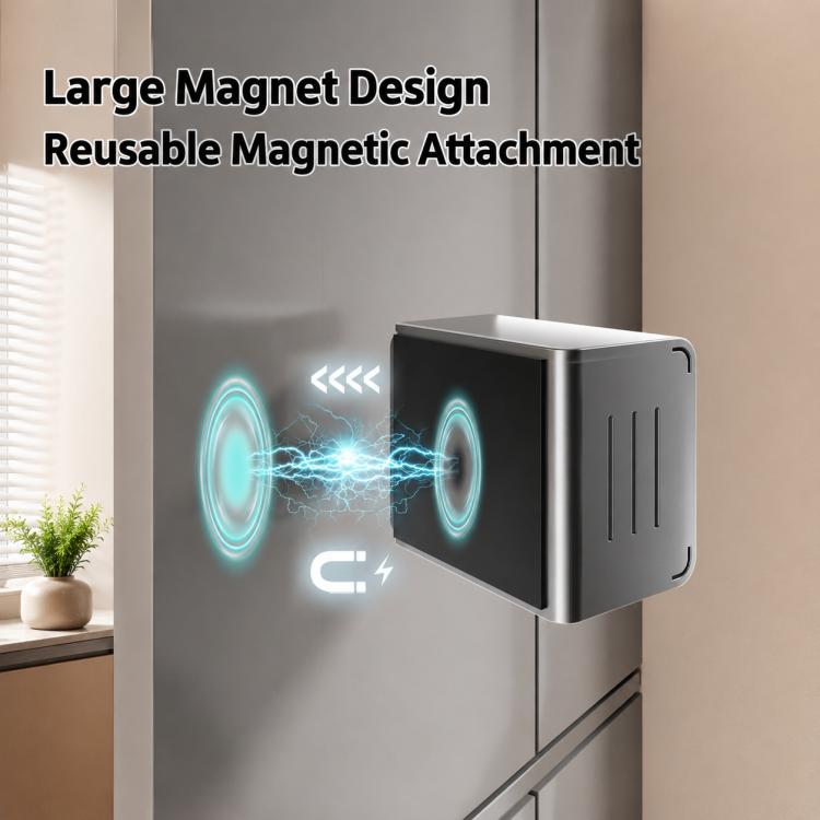 Porta fazzoletti magnetico da parete in acciaio