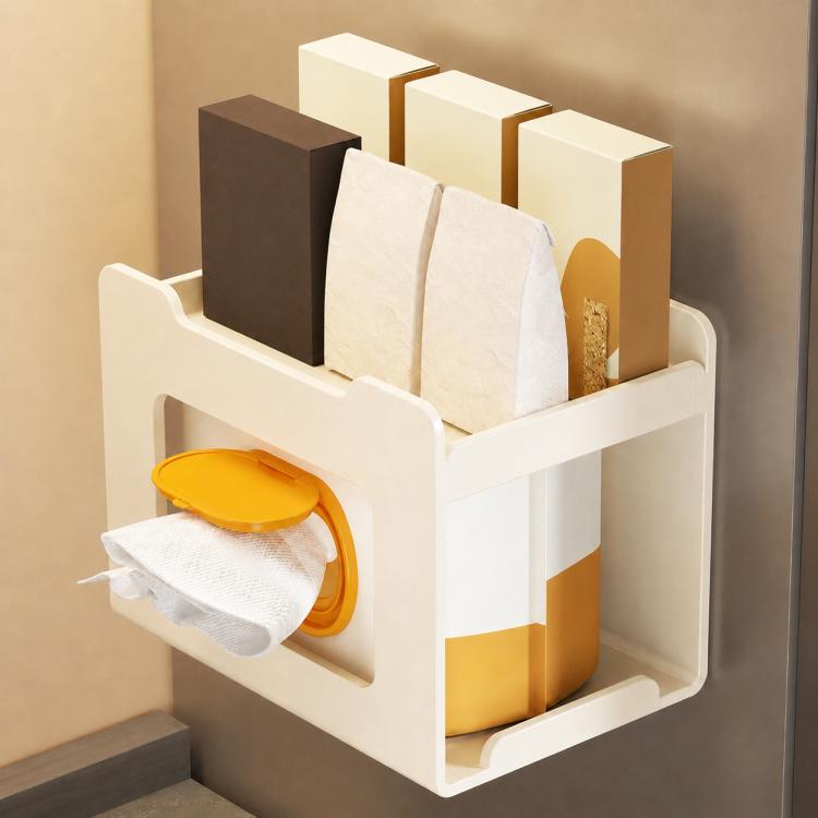 Porta fazzoletti magnetico da parete in acciaio