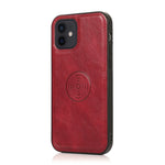Custodia in pelle magnetica per iPhone 12 con supporto