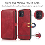 Custodia in pelle magnetica per iPhone 12 con supporto