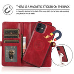 Custodia in pelle magnetica per iPhone 12 con supporto