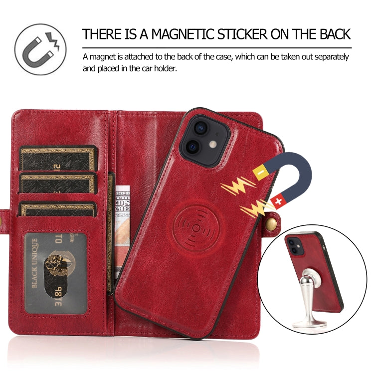 Custodia in pelle magnetica per iPhone 12 con supporto