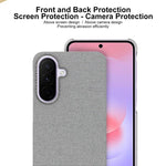 Custodia tessuto PU e PC per Galaxy A27 5G con protezione fotocamera