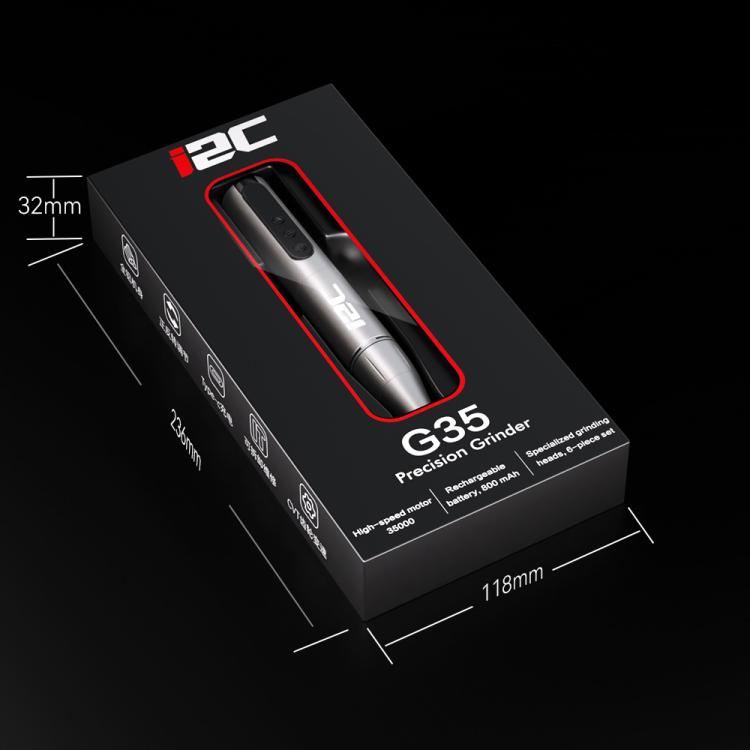 Penna abrasiva portatile ricaricabile antivibrazione i2C G35, i2C G35