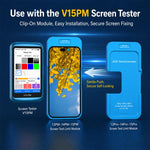 Modulo di test del limite dello schermo JCID V15PM specializzato per modello EDP per iPhone 13 Pro/14 Pro/15 Pro, V15PM EDP Model for iPhone 13 Pro/14 Pro/15 Pro