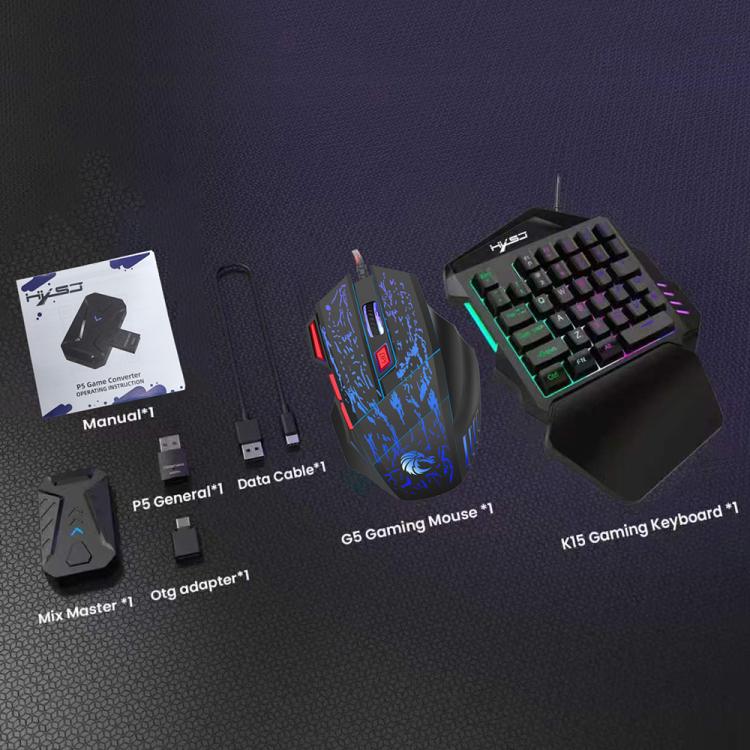 Adattatore tastiera e mouse gaming per PS5 HXSJ Master-P5