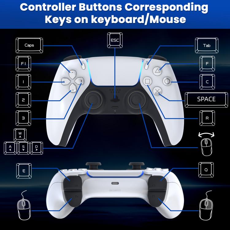 Adattatore tastiera e mouse gaming per PS5 HXSJ Master-P5