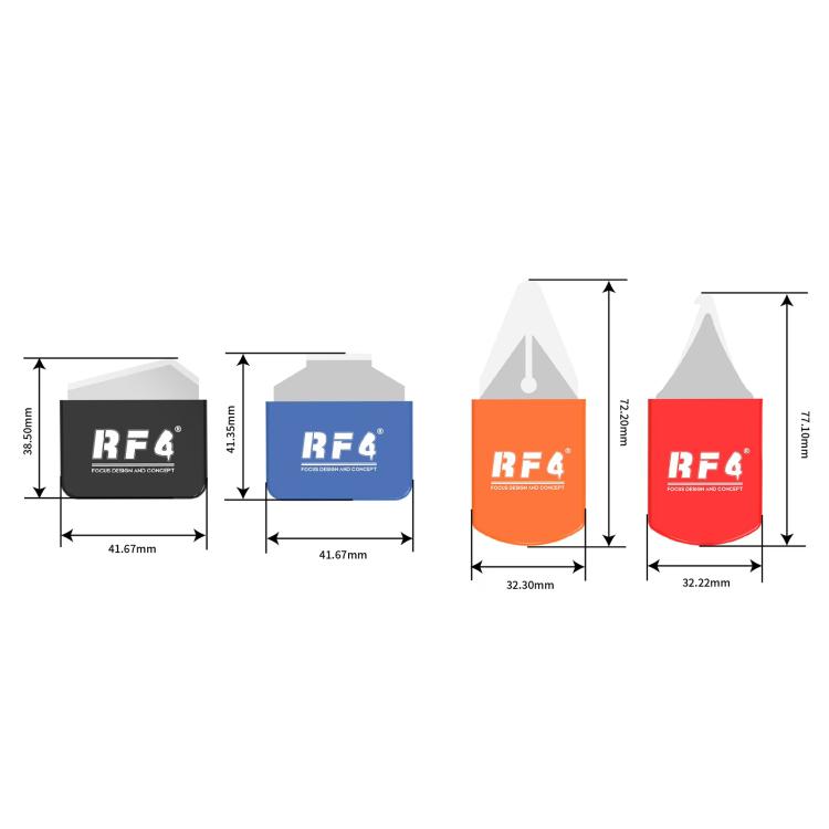 Set di lame multifunzione RF4 RF-DA12 per smontaggio e rilavorazione di telefoni cellulari, raschiatura e rifinitura., RF-DA12