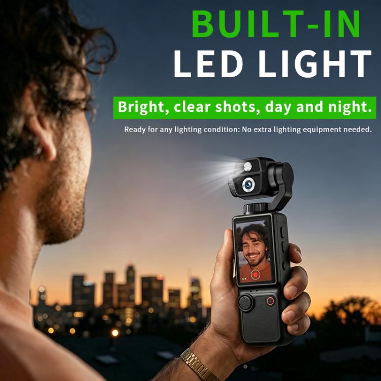 Videocamera sportiva stabilizzata Q9 con schermo IPS da 2 pollici e risoluzione 4K UHD.