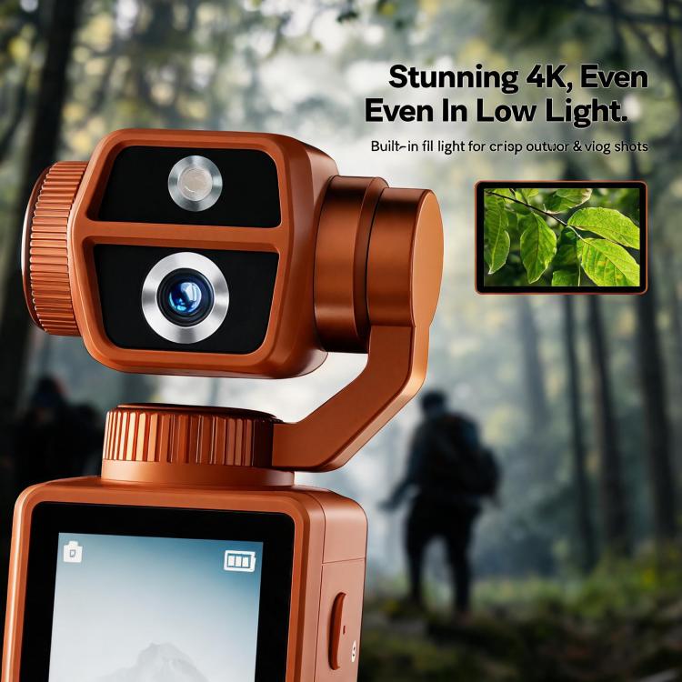 Videocamera sportiva stabilizzata Q9 con schermo IPS da 2 pollici e risoluzione 4K UHD.