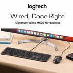 Mouse cablato Logitech M520 Business silenzioso