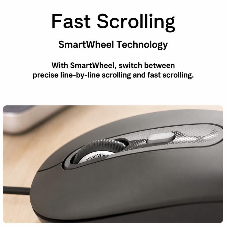 Mouse cablato Logitech M520 Business silenzioso