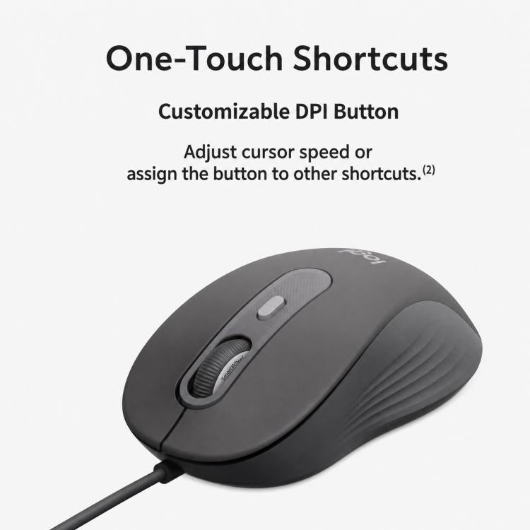 Mouse cablato Logitech M520 Business silenzioso