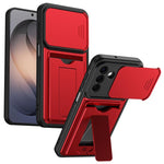 Custodia ibrida con copriobiettivo scorrevole per Galaxy S26+, S26 Ultra e S26