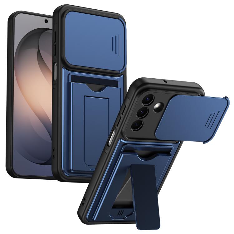 Custodia ibrida con copriobiettivo scorrevole per Galaxy S26+, S26 Ultra e S26