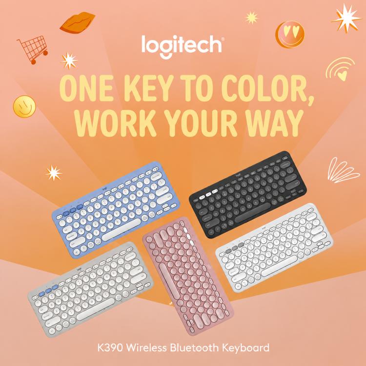 Tastiera wireless Logitech K390 Bluetooth ultra sottile