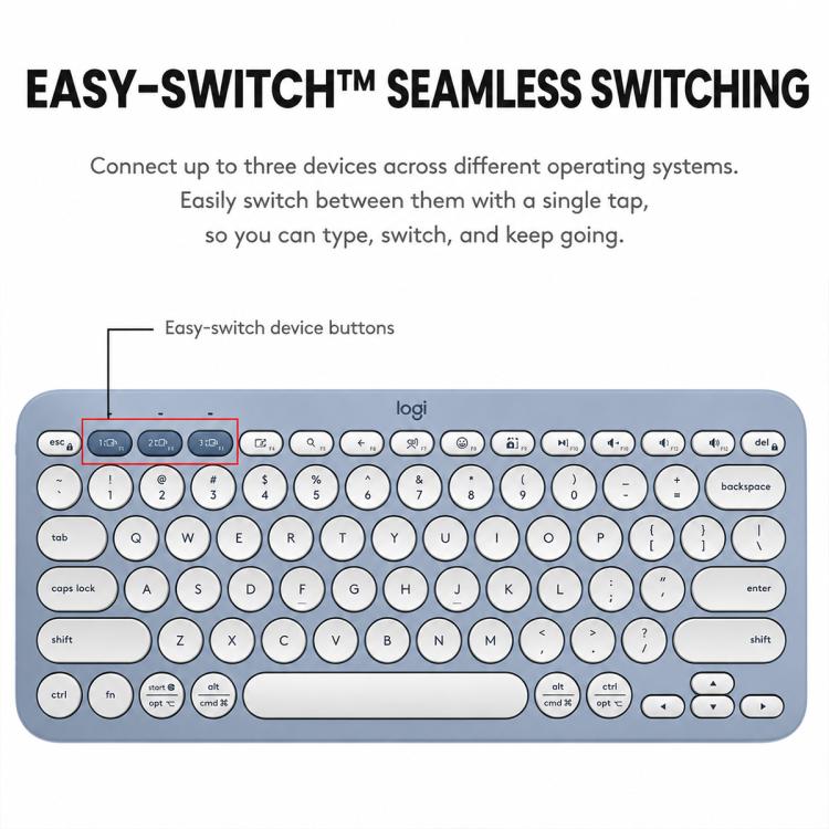 Tastiera wireless Logitech K390 Bluetooth ultra sottile