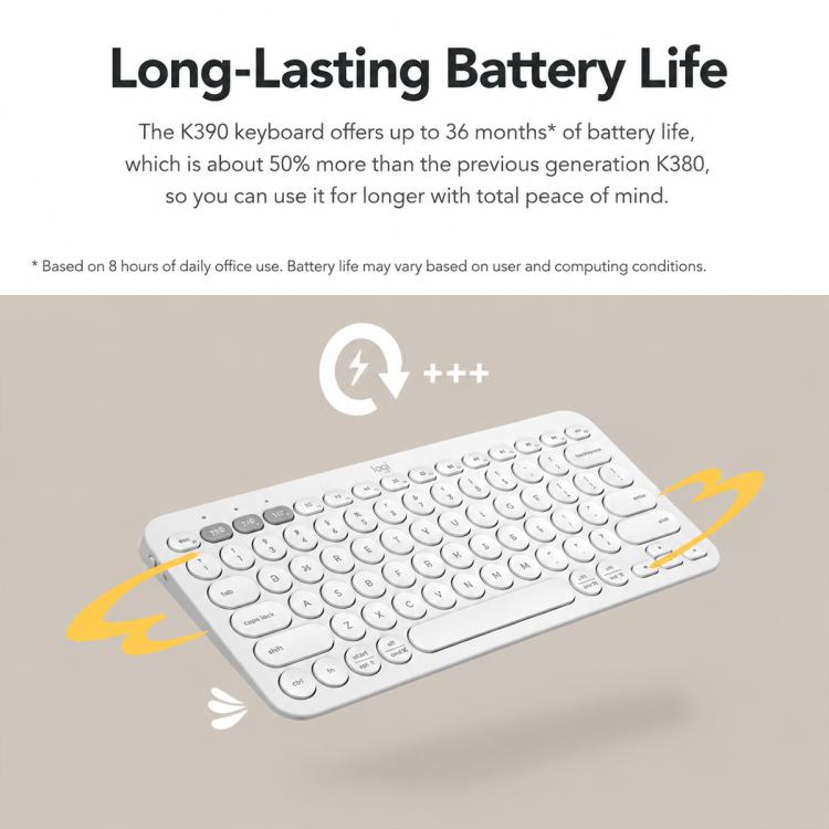 Tastiera wireless Logitech K390 Bluetooth ultra sottile