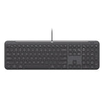 Tastiera cablata Logitech K620 con tasto AI e silenziosa
