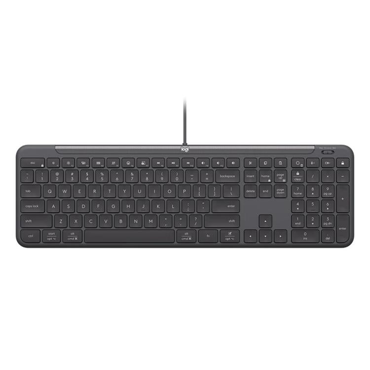 Tastiera cablata Logitech K620 con tasto AI e silenziosa