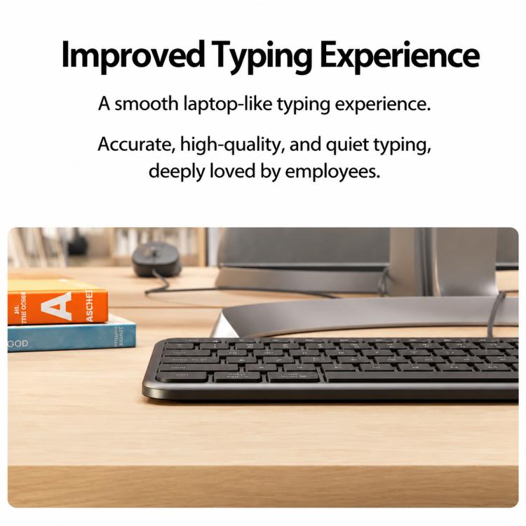 Tastiera cablata Logitech K620 con tasto AI e silenziosa